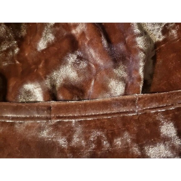 Kim And Cami USA Pink Crushed Velvet Dress Womens L Romantic Ruffle *tiny Flaw* - Picture 5 of 13